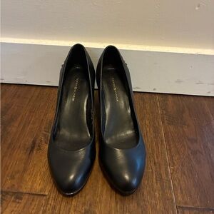 Tommy Hilfiger Black Leather Heels